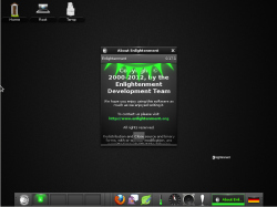 Рабочий стол E17 в openSUSE 12.3 Рабочий стол E17 в openSUSE 12.3