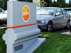 Табличка у офиса Palm Табличка у офиса Palm