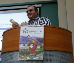 Константин Белоусов на конференции KyivBSD’10 Константин Белоусов на конференции KyivBSD’10