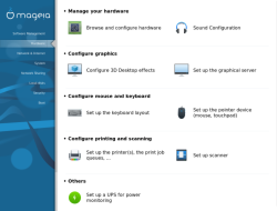 Mageia Control Center с новыми иконками