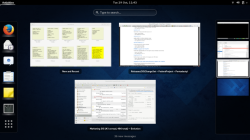 GNOME Overview в Fedora 20 GNOME Overview в Fedora 20