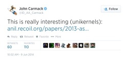 Джон Кармак высказался про Unikernels в Mirage OS Джон Кармак высказался про Unikernels в Mirage OS