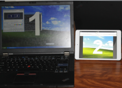 Демонстрация работы VirtualMonitor в качестве второго экрана на iPad Демонстрация работы VirtualMonitor в качестве второго экрана на iPad