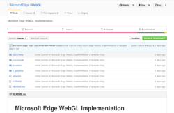 WebGL из Microsoft Edge на GitHub WebGL из Microsoft Edge на GitHub
