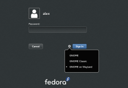 Сеанс GNOME поверх Wayland в Fedora Сеанс GNOME поверх Wayland в Fedora